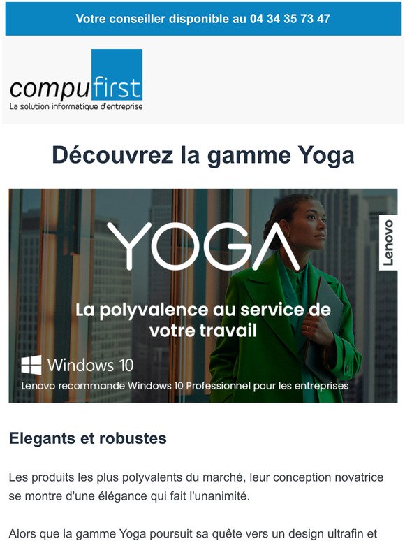 Lenovo Yoga, la polyvalence au service de votre travail