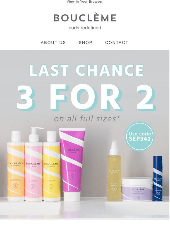 Last Chance: 3 for 2 