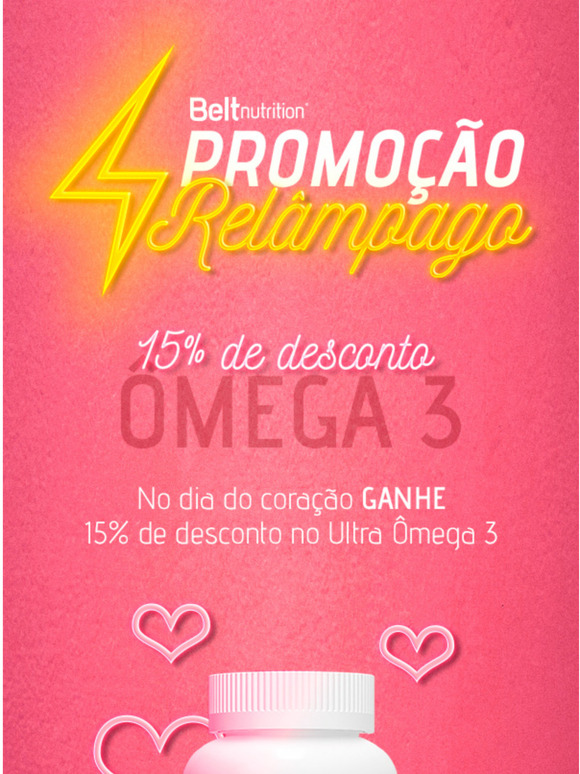 Dia do corao: Desconto no Belt Ultra mega 3 para cuidar dele