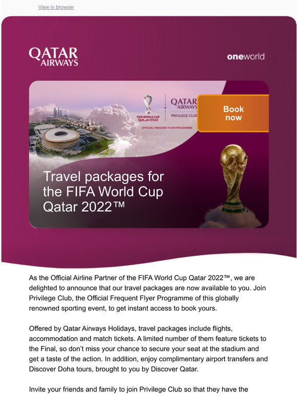 FIFA World Cup Qatar 2022TM live in Dubai Tickets, Online Event -  Platinumlist.net