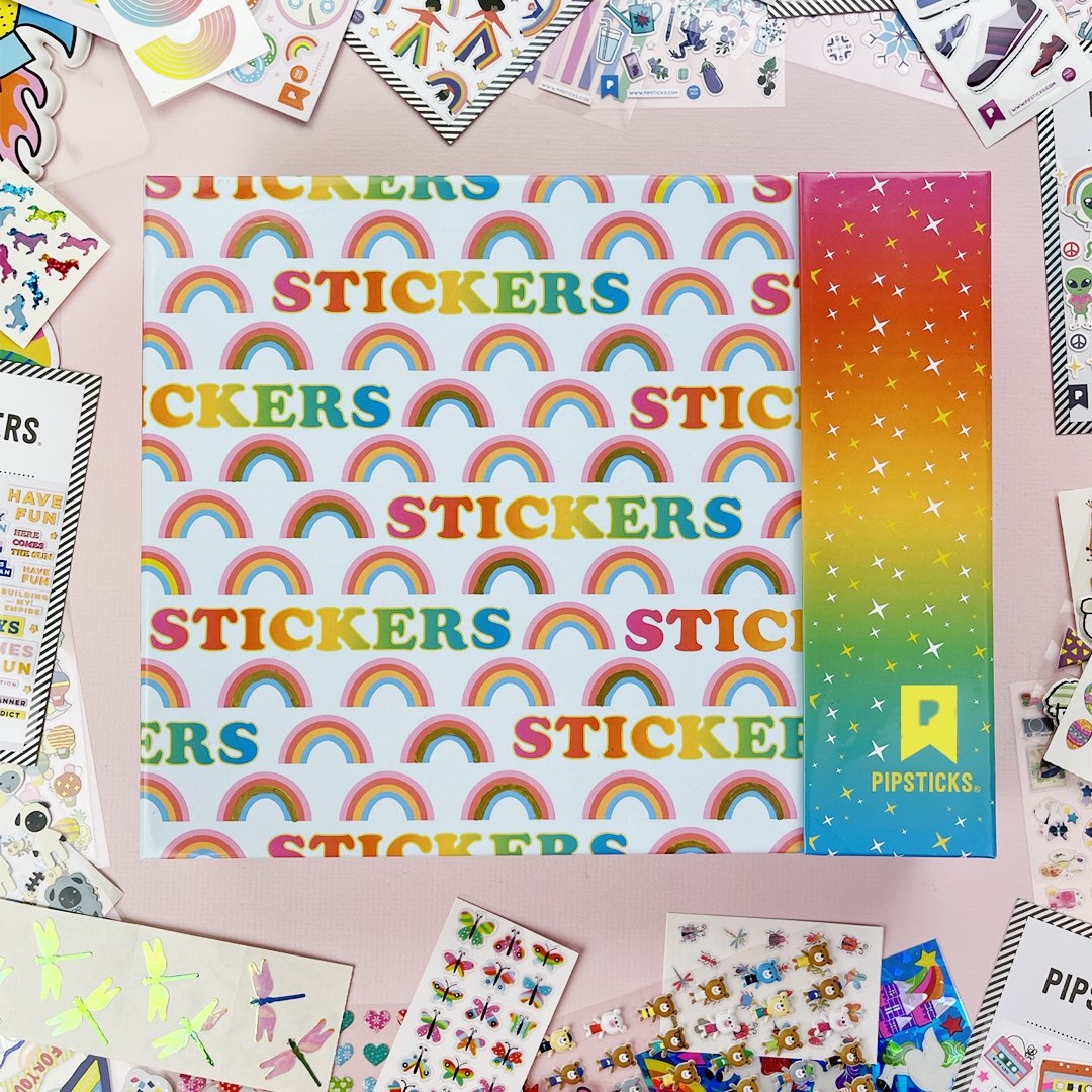 Pipsticks Rainbow Vinyl Sticker
