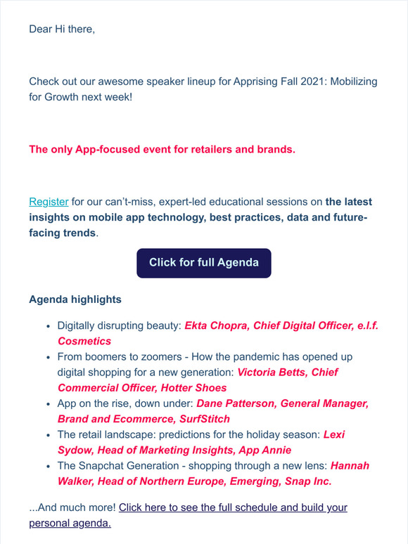 Speakers Announced | e.l.f. Cosmetics, Hotter, SurfStitch and more