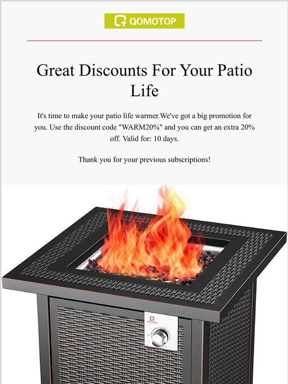 Great Discounts For Your Patio Life