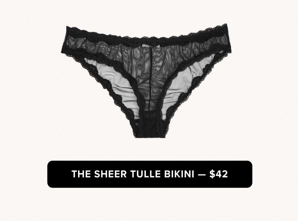 The Sheer Tulle Bikini - $42