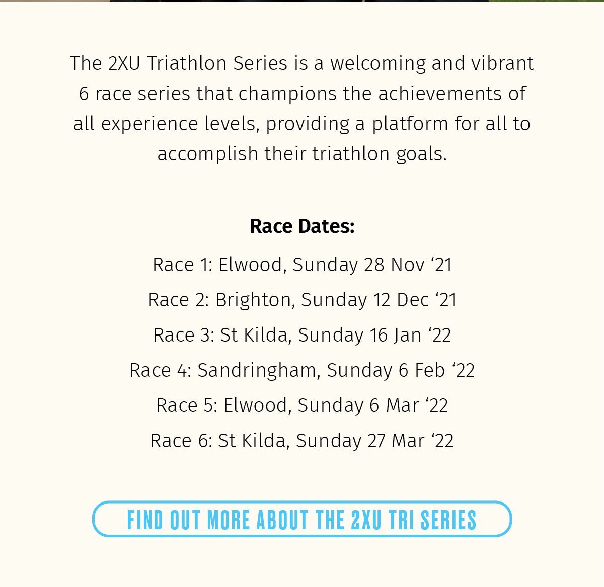 2XU AU: 2XU Triathlon Series Returns.
