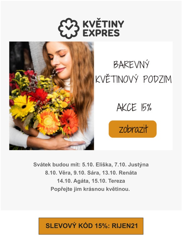 KRSN PODZIMN KYTICE A VNCE - AKCE 15%