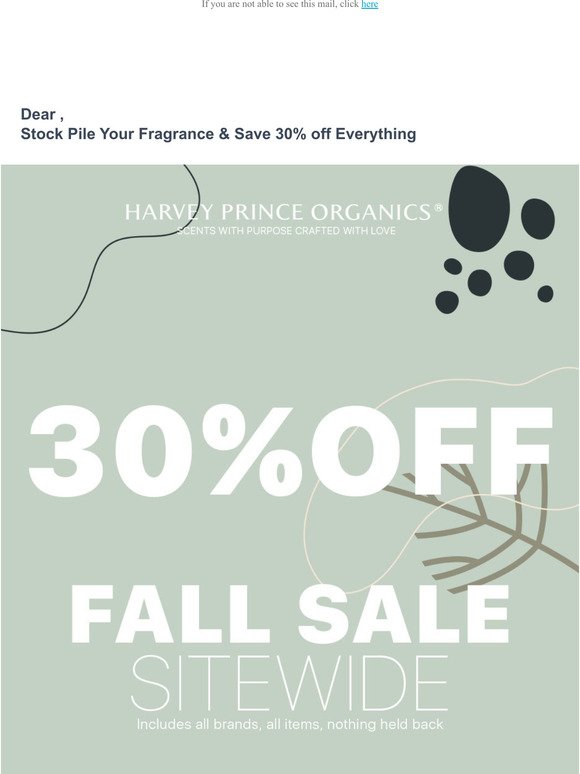 Stock Pile Your Fragrance & Save 30% off Everything
