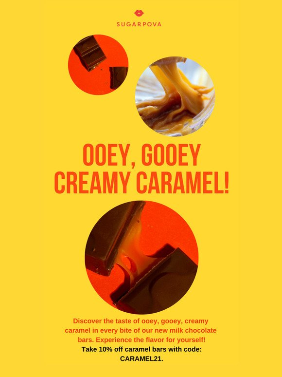 10% Off Ooey, Gooey Caramel Cream