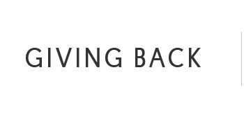 Giving Back