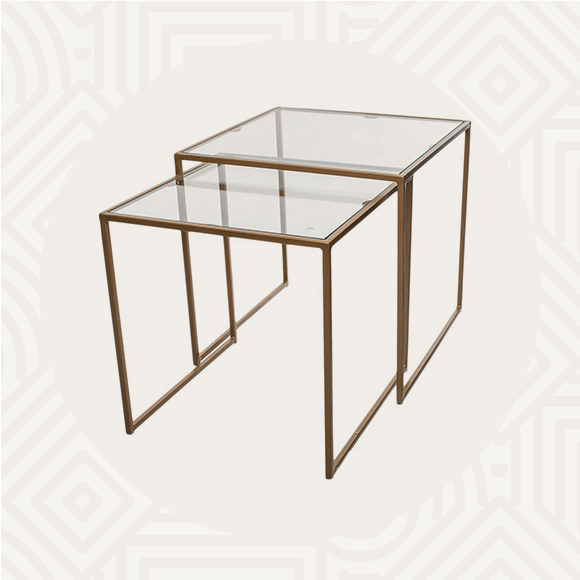 Glass Nesting Table Set Range