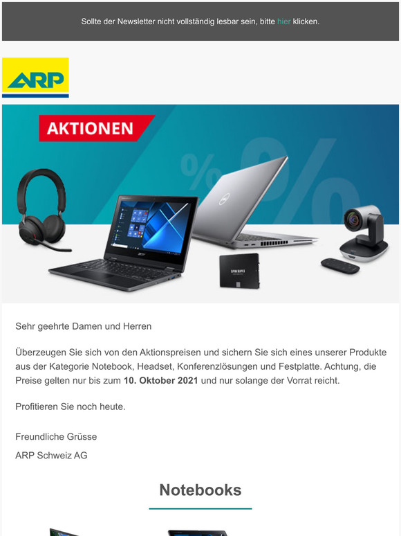 Profitieren Sie von unseren Aktionen.