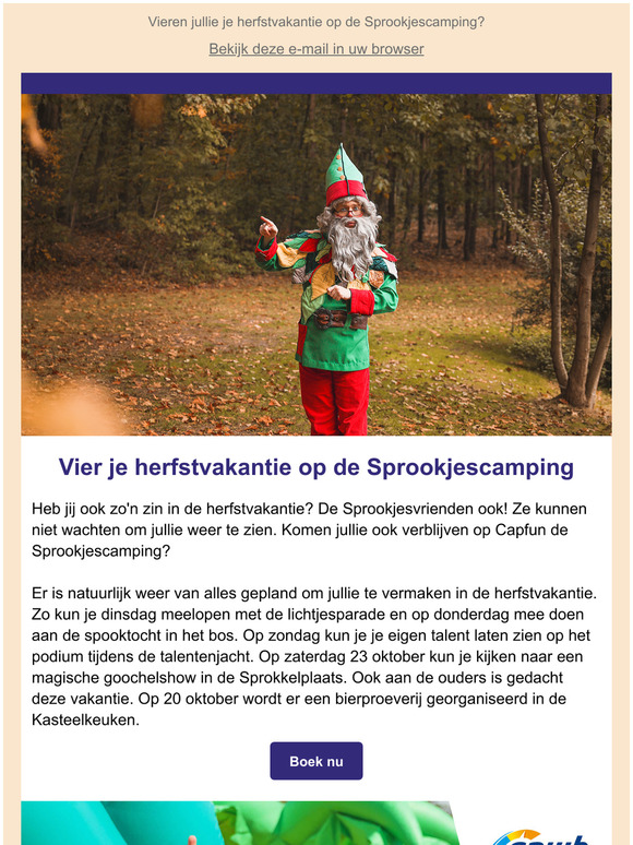 Vier herfstvakantie op de Sprookjescamping