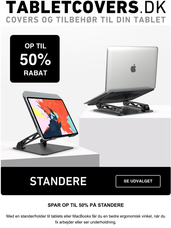 SPAR op til 50% p standere til tablets og MacBooks