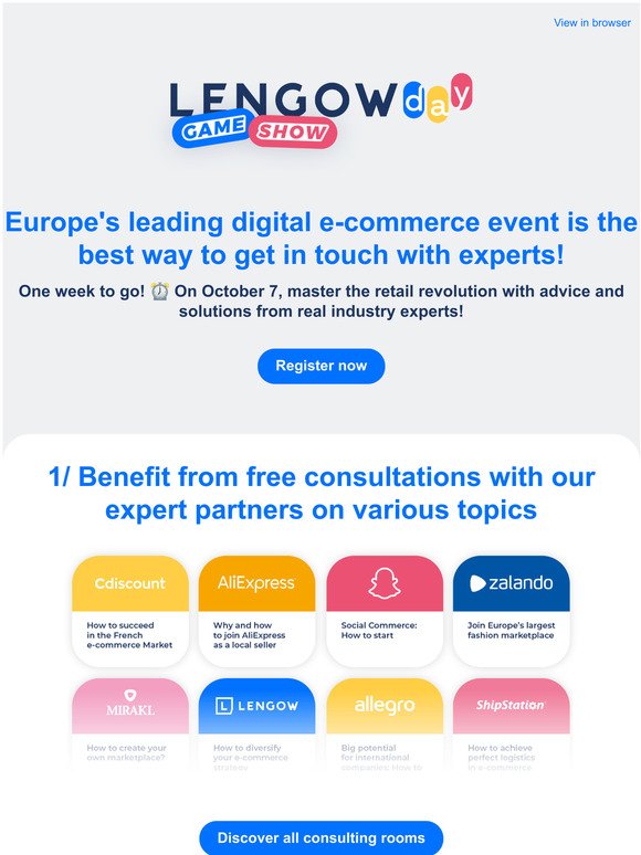 Join the leading expert e-commerce event in Europe!