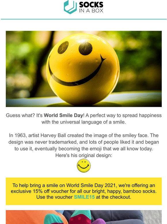 Hey hey! Today is World Smile Day 