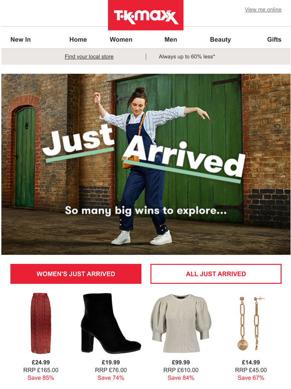 Top Fashion, Gifting & Homeware Brands, Up to 60% Less* - TK Maxx UK