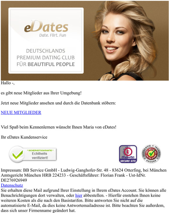 Neue Mitglieder aus Ihrer Umgebung!