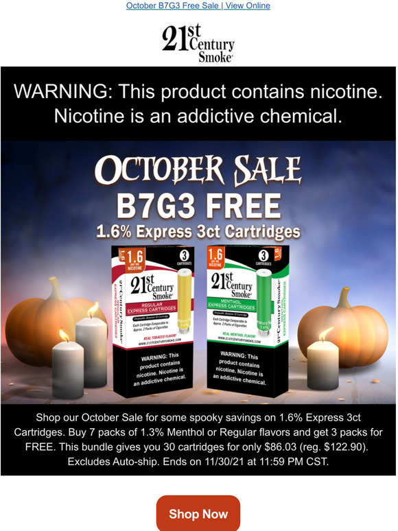 October's Sale Begins!