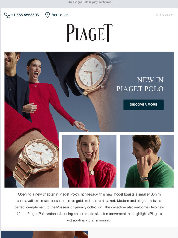 Piaget The new smaller 36 mm Piaget Polo Date Milled