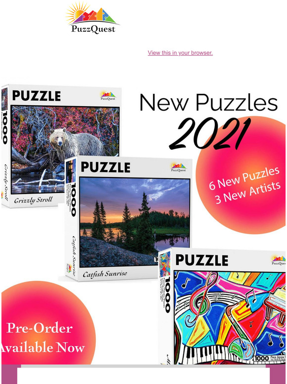 Pre-order new Puzzles from new Artists