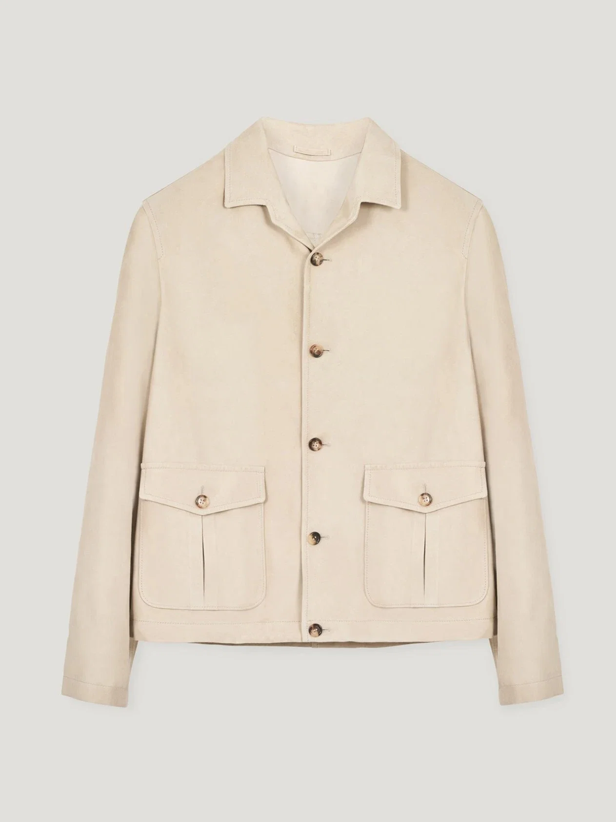 Image of 007 Stone Suede Giubbino Jacket