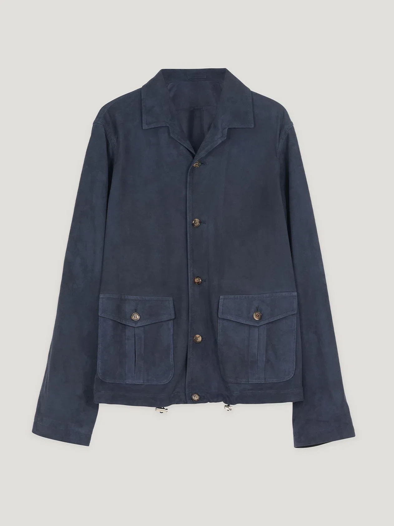 Image of 007 Navy Suede Giubbino Jacket