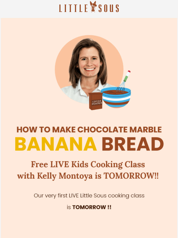 LIVE Cooking Class Tomorrow!