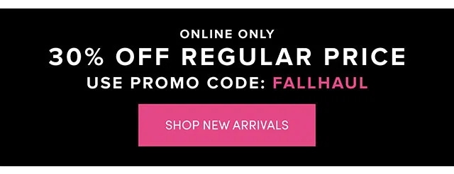 30% Off Regular Price