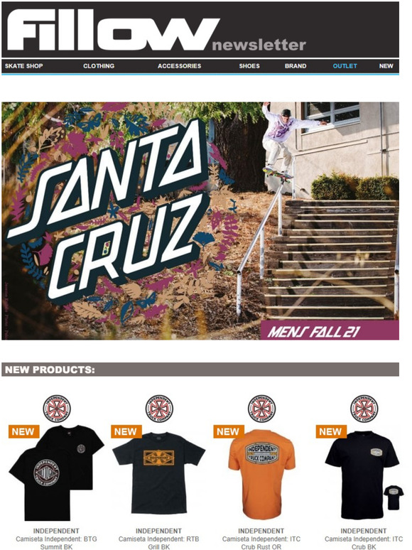 NEW Independent y Santa Cruz - Clothes and Skate!