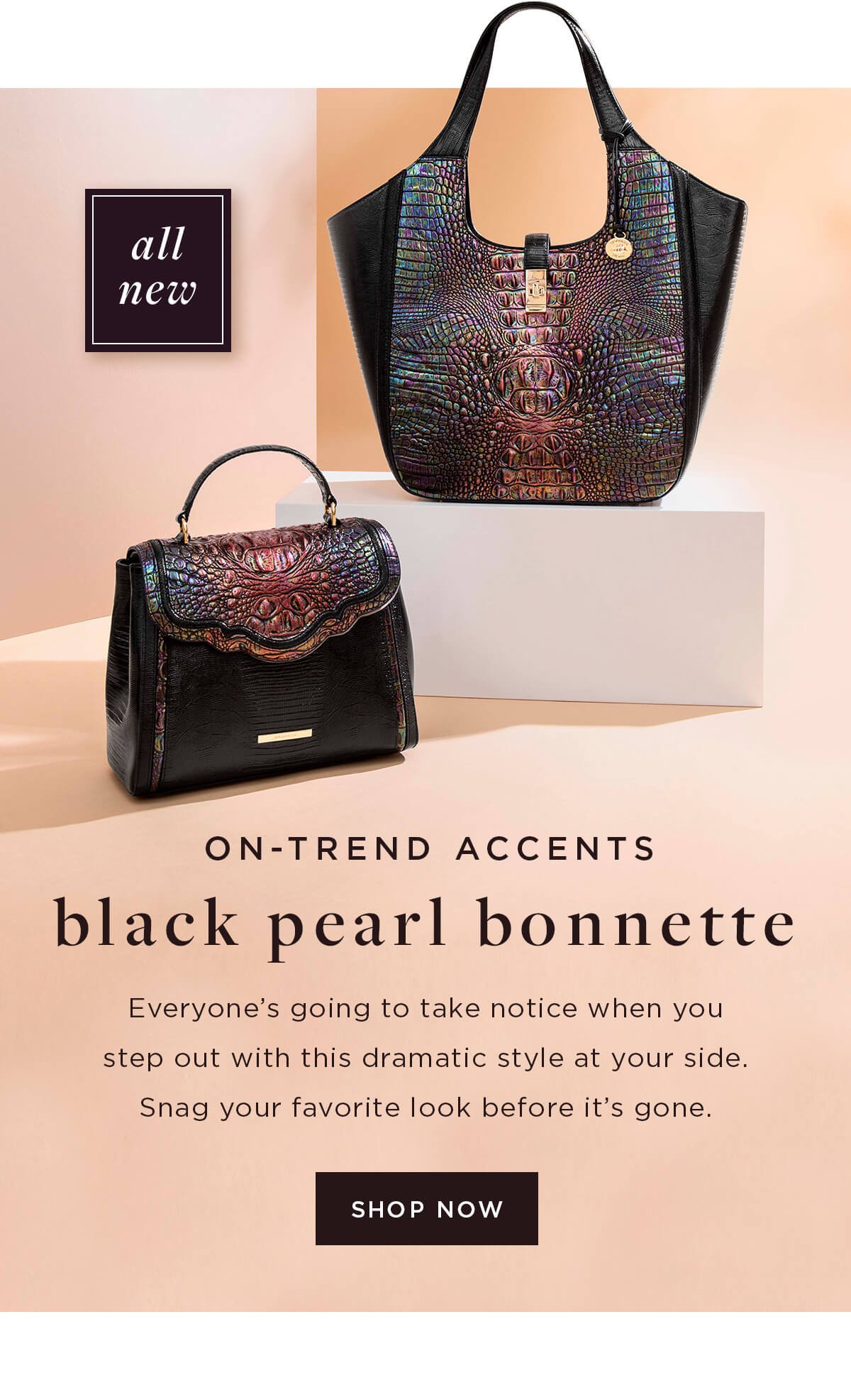 Brahmin Handbags: Meet Black Pearl Bonnette