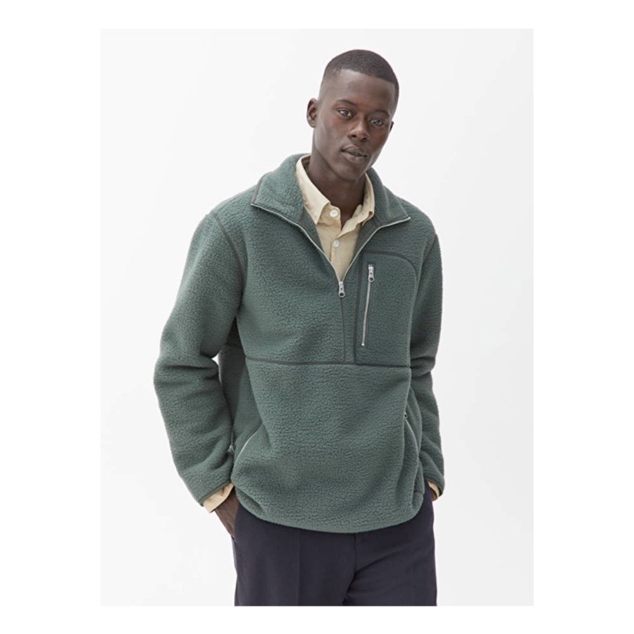 arket half zip fleece