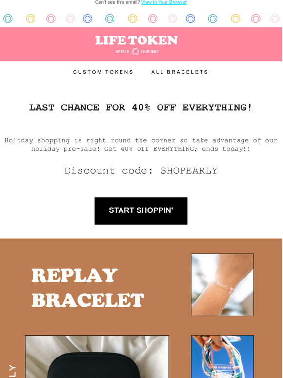  LAST CHANCE FOR 40% OFF 