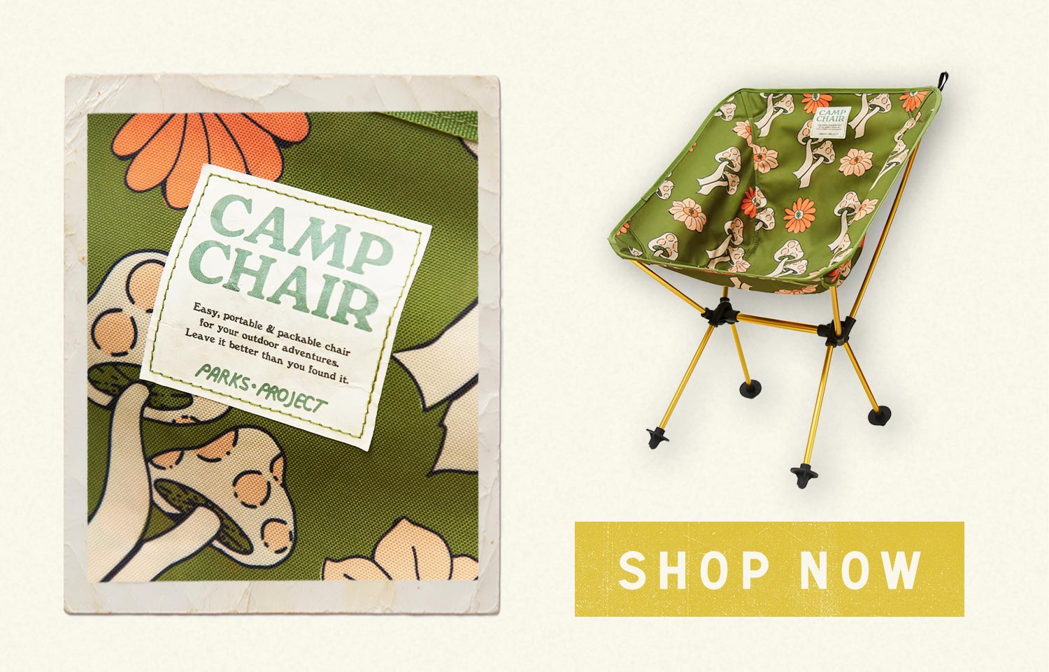 Parks Project | Shrooms Packable Camp Chair