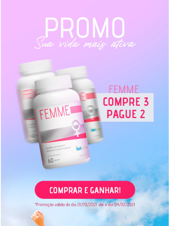 Para voc aproveitar: Compre 3 Belt Femme e pague 2
