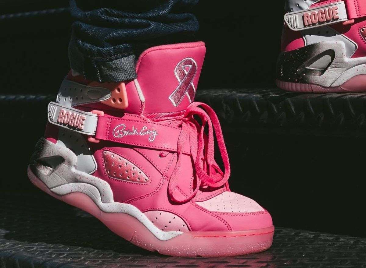 Patrick Ewing Athletics Sport Lite Breast Cancer Awareness Pink Basketball  Shoes