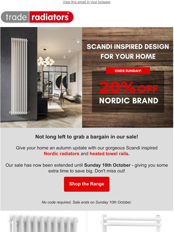 20% OFF Nordic Brand Until Sunday Only!