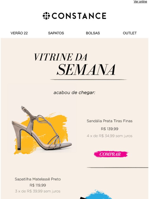 De olho NA VITRINE! Veja as novidades!