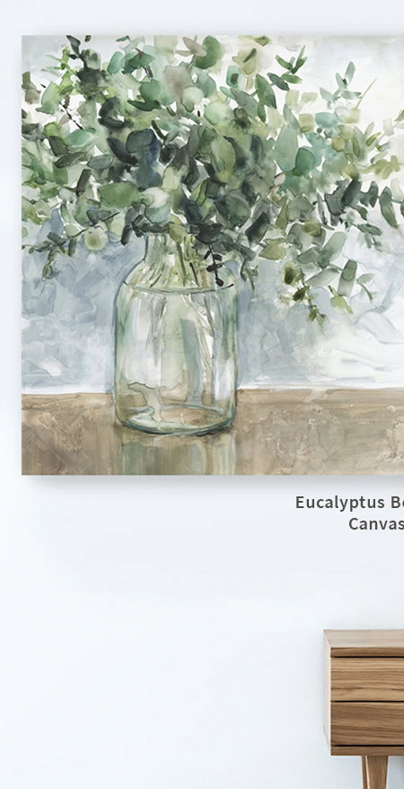 Eucalyptus Bouquet Canvas Giclee 