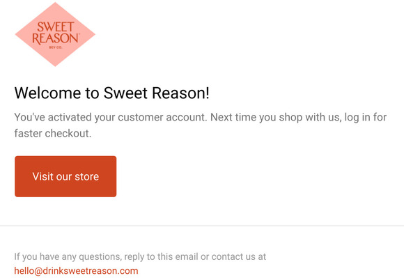 Customer account confirmation