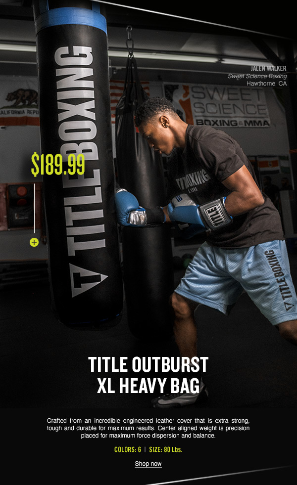 TITLE Boxing Outburst XL Heavy Bag