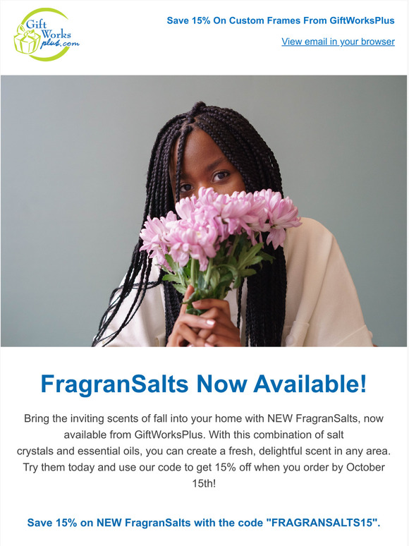 NEW! FragranSalts by GiftWorksPlus Now Available!