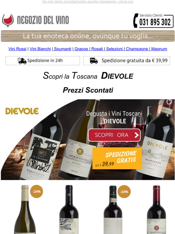 Negoziodelvino - Bolgheri e Brunello DIEVOLE & Friuli FANTINEL