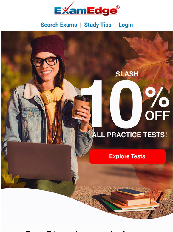 Slash 10% Off Your Practice Test Prices