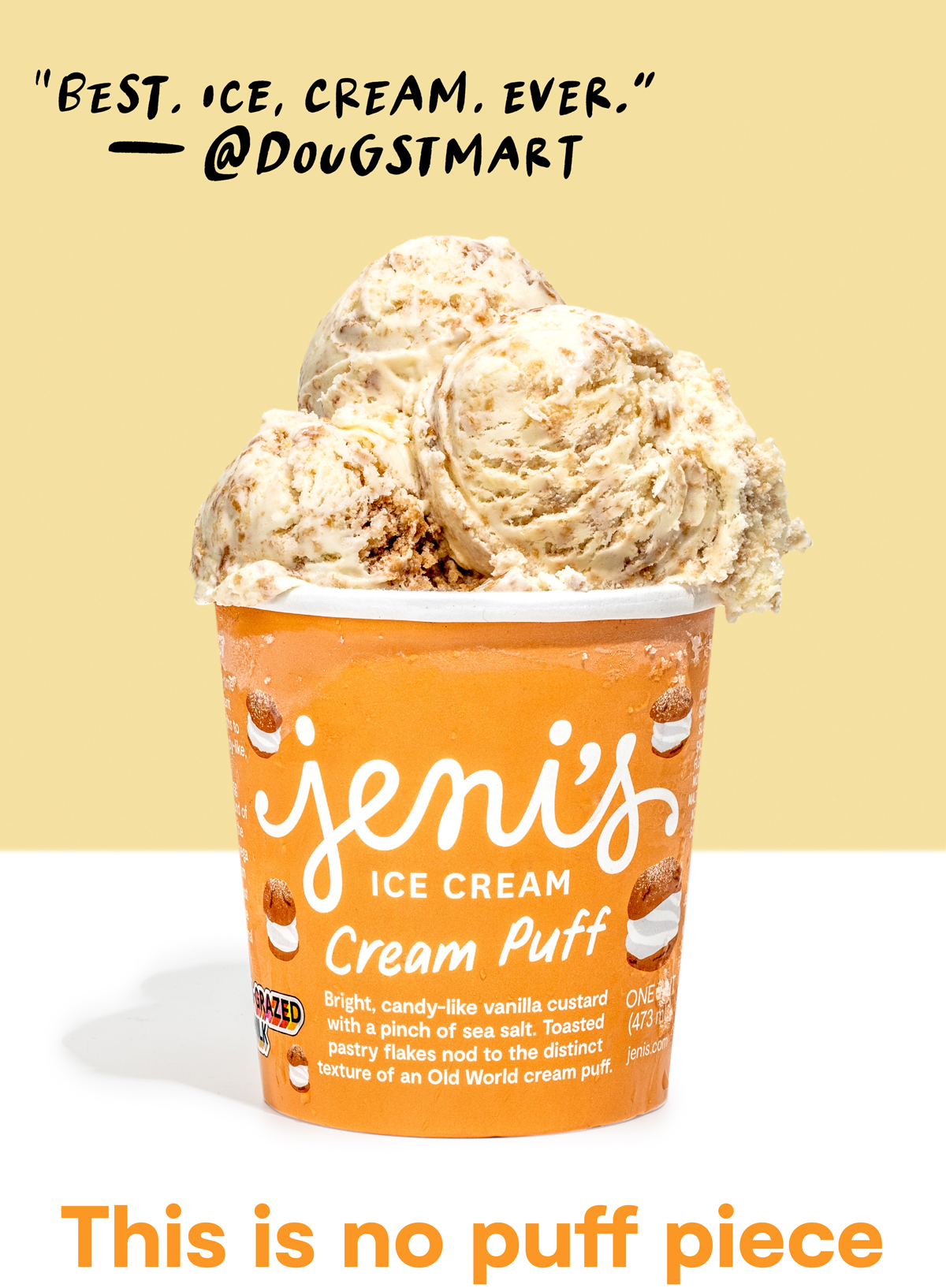 Jeni's Ice Creams Dont sleep on Cream Puff ice cream Milled