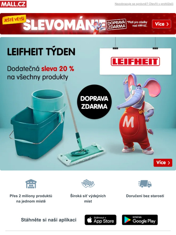 Tden LEIFHEIT: Dodaten sleva 20 % na vechny produkty!