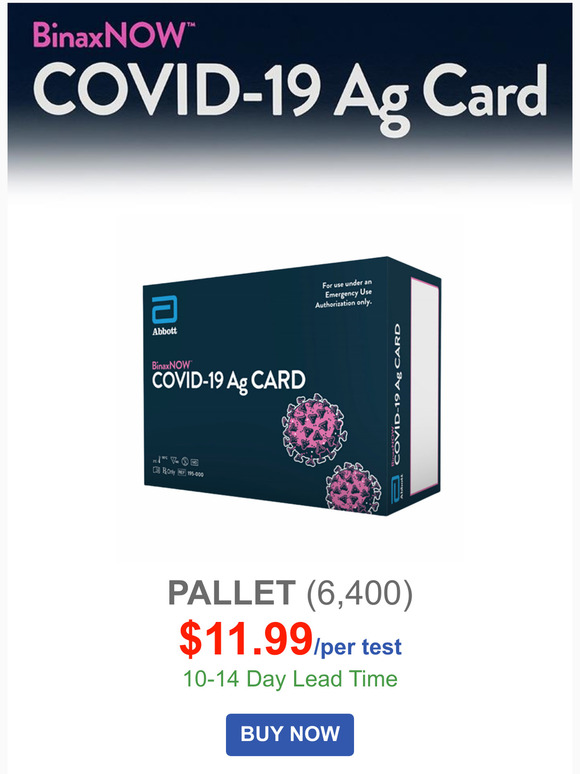 American Screening Corporation Abbott BinaxNOW COVID19 Antigen Test