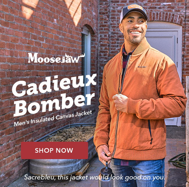 Moosejaw: Check this out: Moosejaw's Cadieux Bomber Jacket.