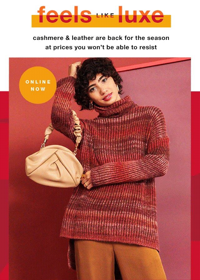 TJ Maxx Cashmere & leather are officially back! Milled