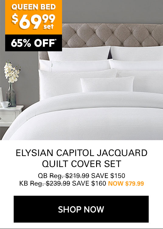 ELYSIAN CAPITOL JACQUARD QUILT COVER SET