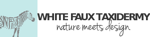 White Faux Taxidermy 2018 Logo